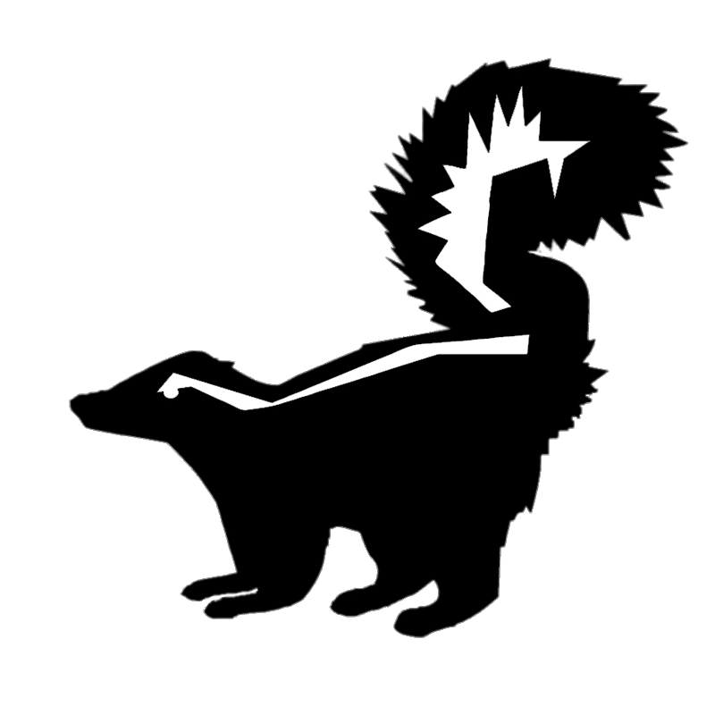 Skunk Silhouette transparent PNG.