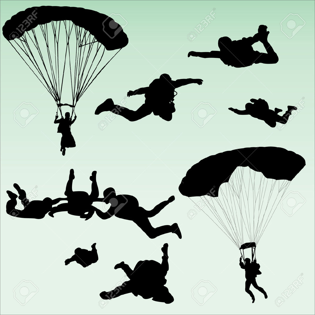 Sky Diving Clip Art (101+ images in Collection) Page 3.
