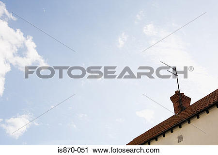 Stock Photography of Roof of house against sky is870.