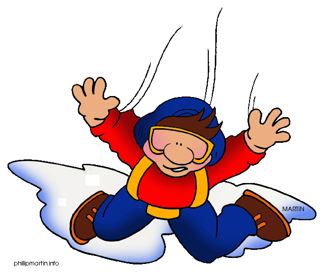 Skydiver clipart.
