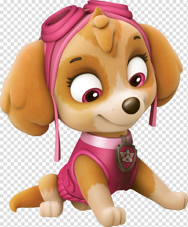 Paw Patrol Skype character illustration, Skye Puppy Dog.