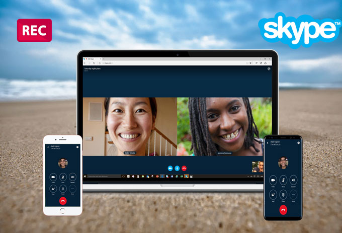 skype video call.