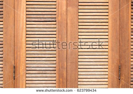 Slat Window Wood Stock Images, Royalty.