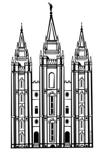 Free Salt Lake City Temple Silhouette, Download Free Clip.