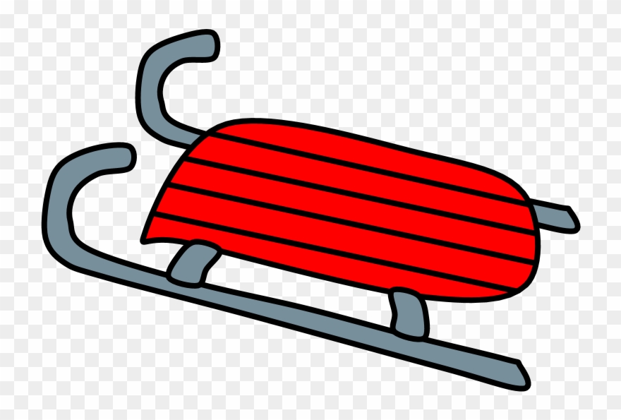 Sled, Red, Png Clipart (#4083898).