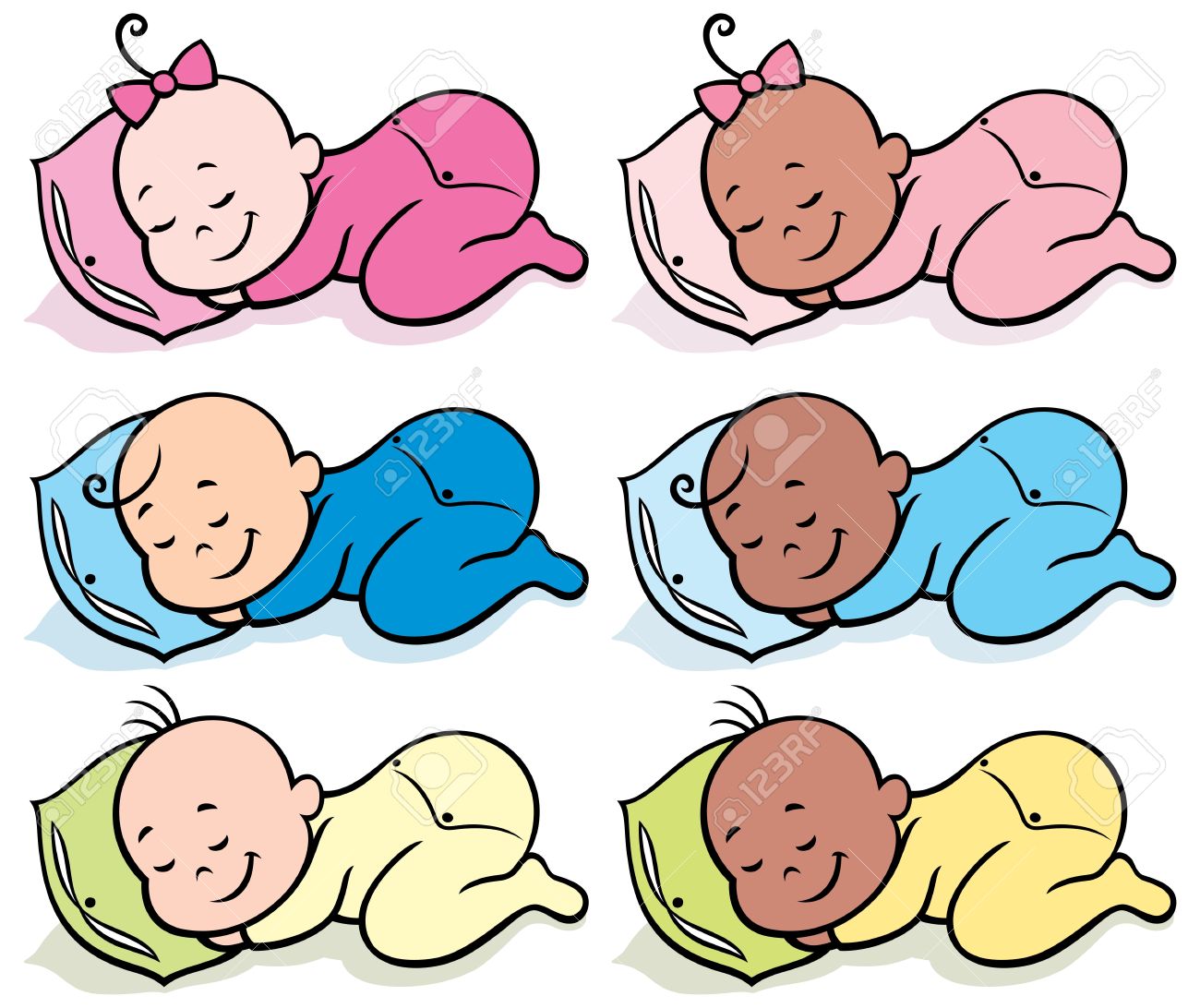 Sleeping baby clipart 6 » Clipart Station.