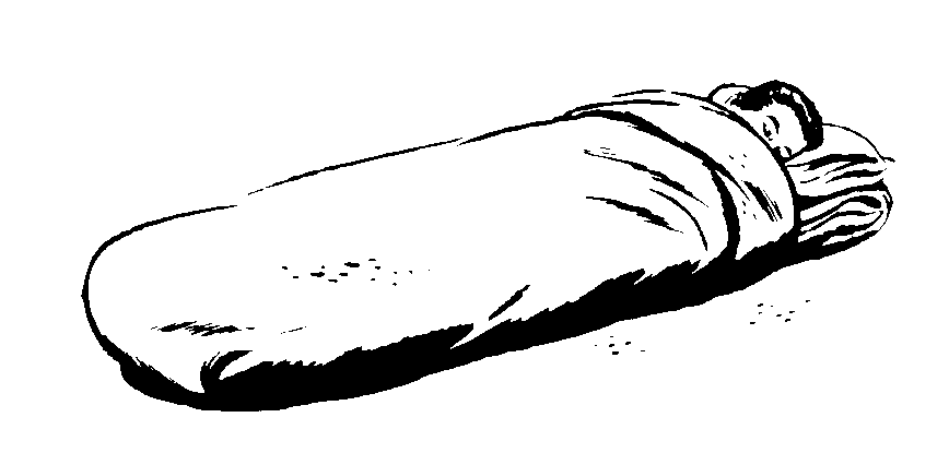 Sleeping Bag Clipart Black And White.