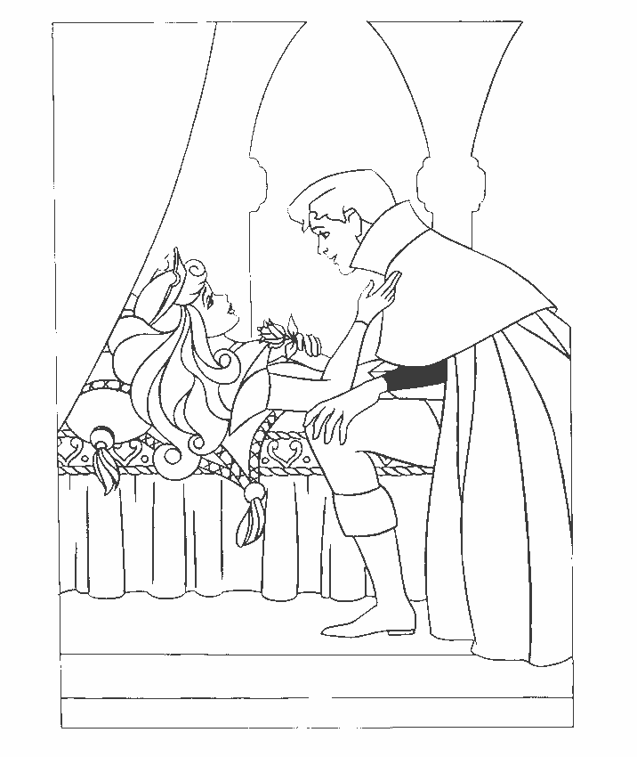 Sleeping Beauty Coloring Pages.