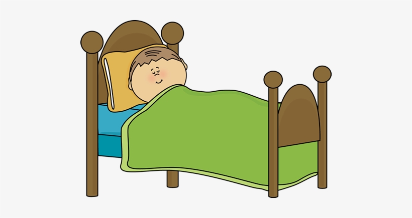 Child Sleeping Clip Art Image.