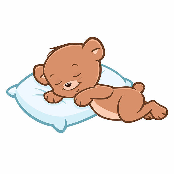 Sleeping Teddy Bear Clipart.