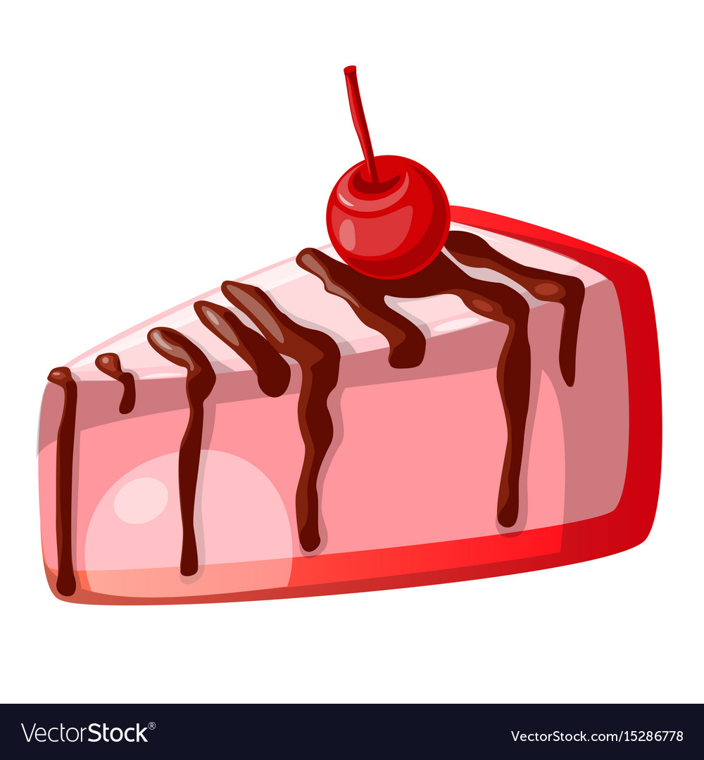 Icon decorative slice cake.