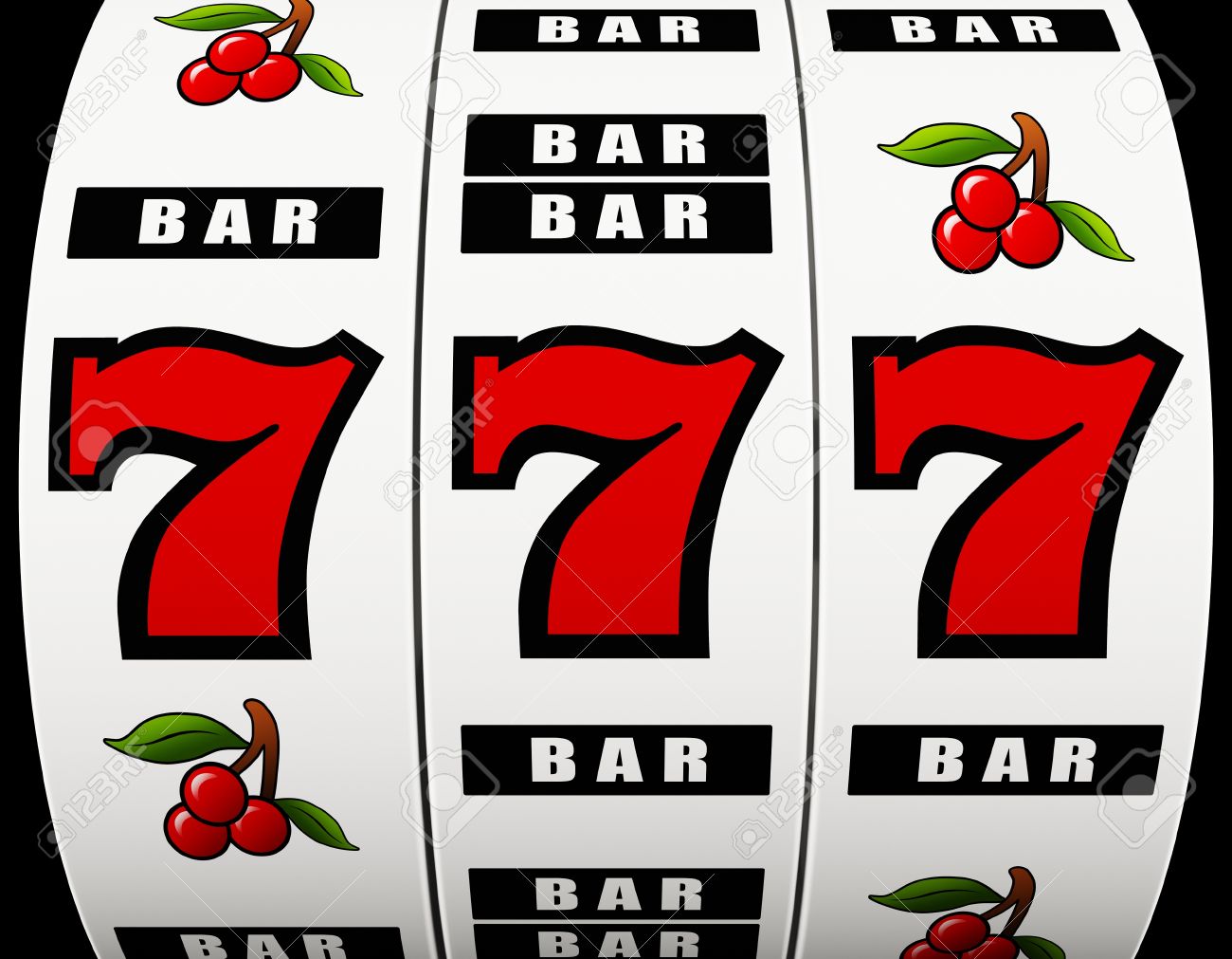 Numbers on slot machine