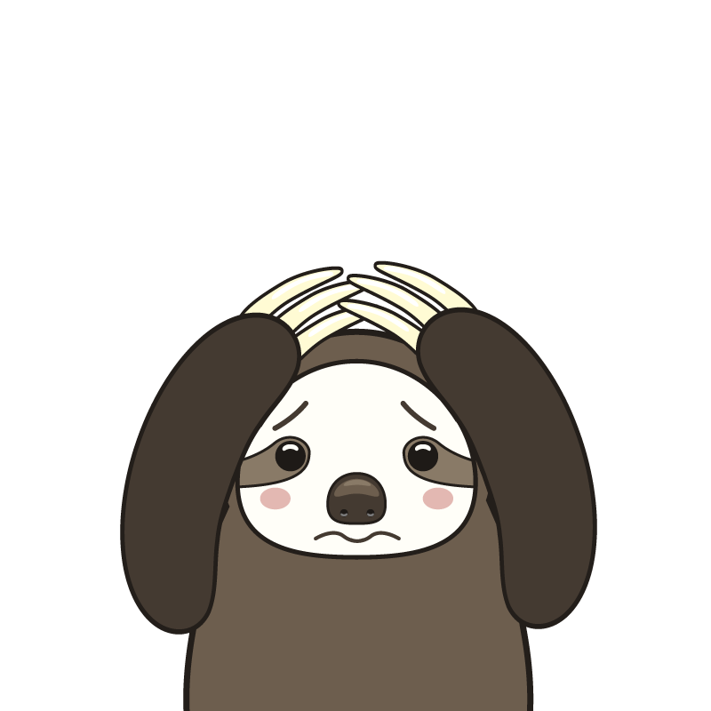Sorry sticker for ios. Sloth clipart sloth transparent.