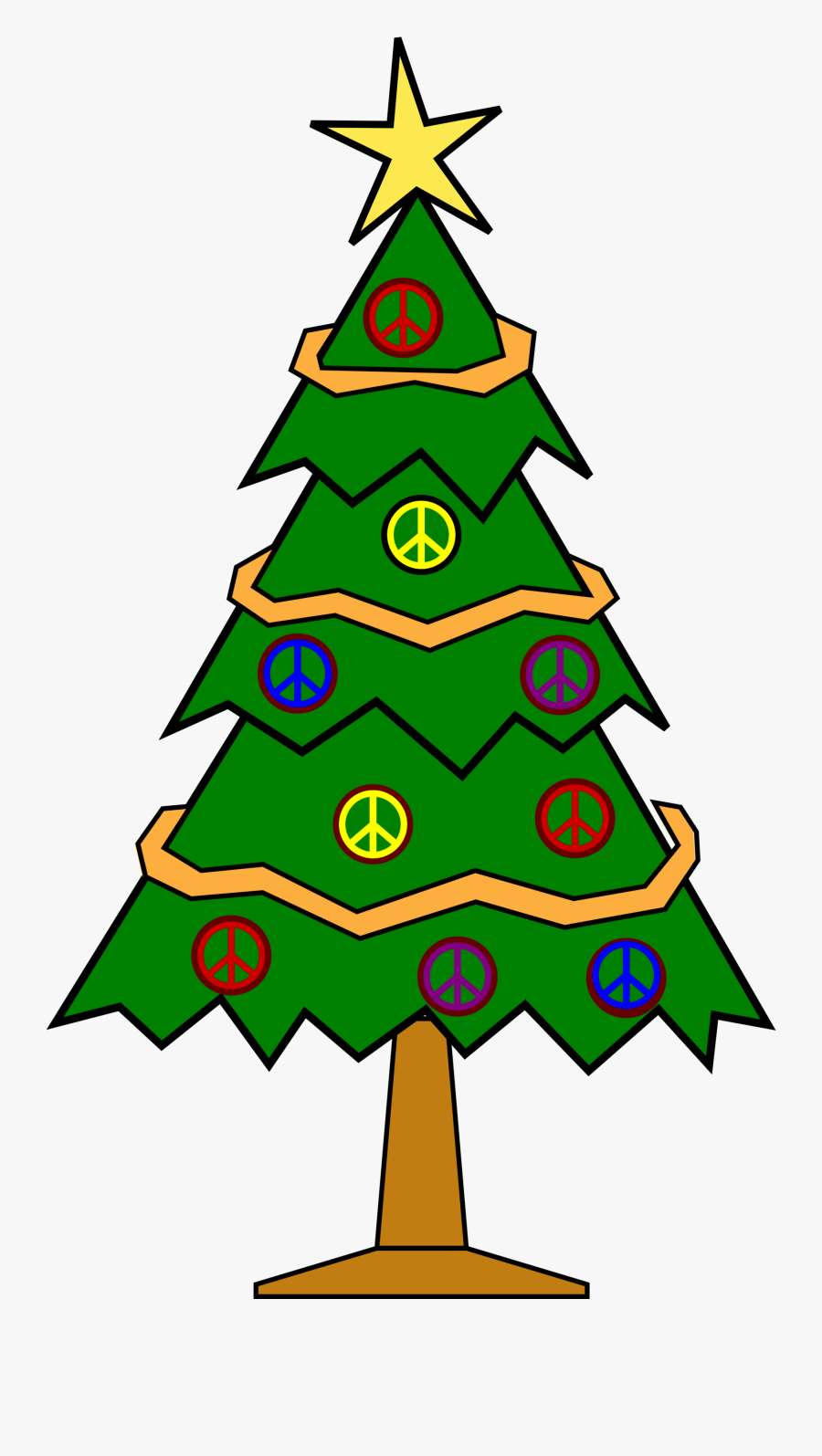 happy family christmas tree clipart