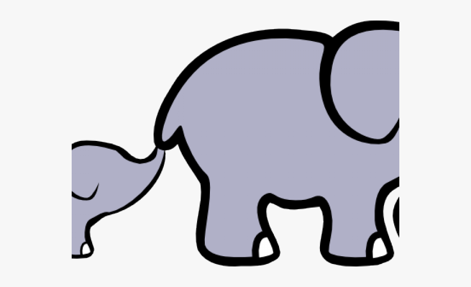 Baby Animal Clipart Big Small Elephant.