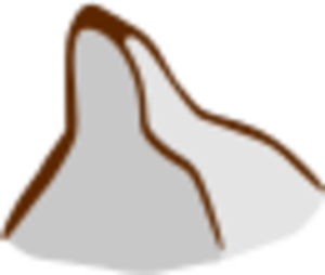 Small Map Mountians Clipart.