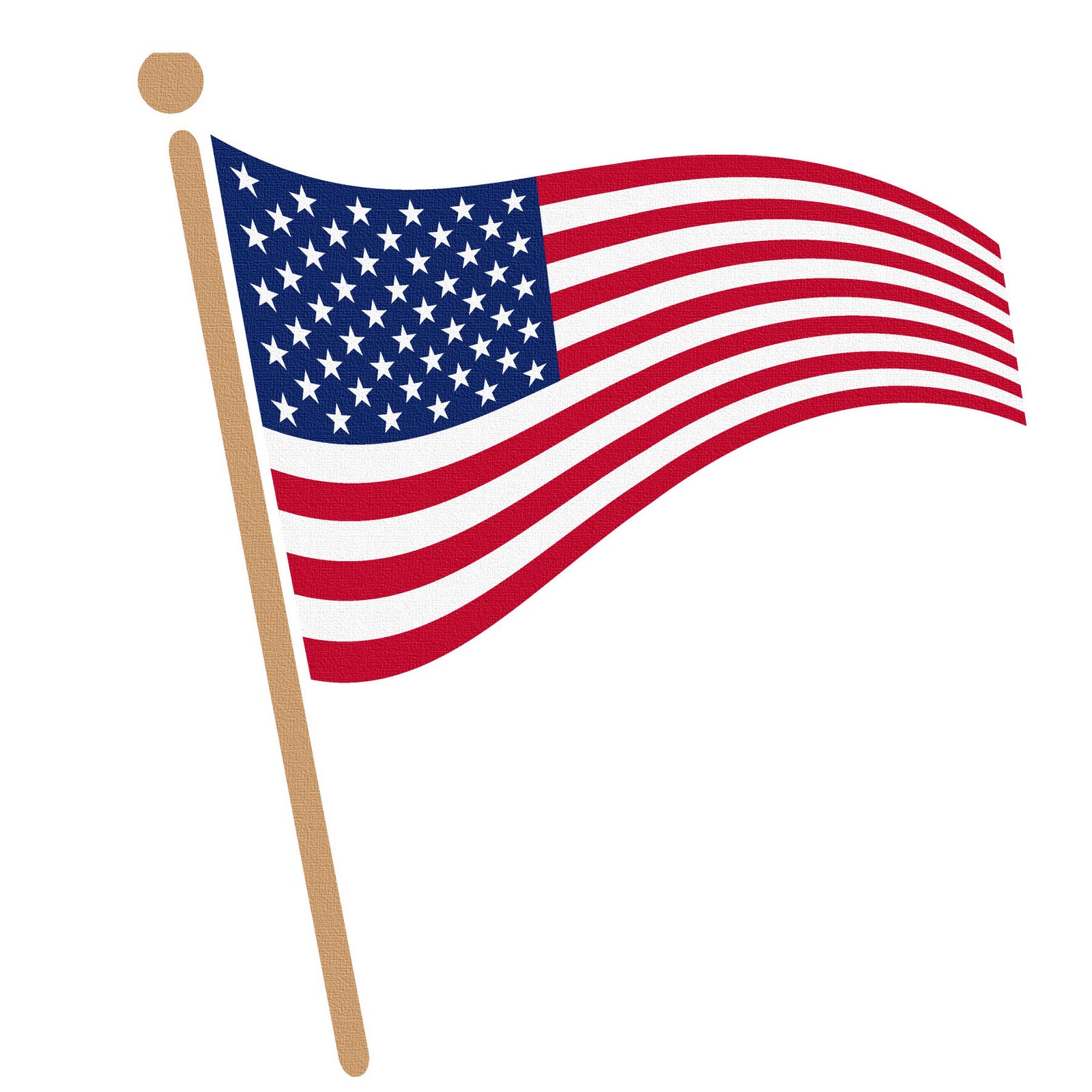 Small american flag clipart.