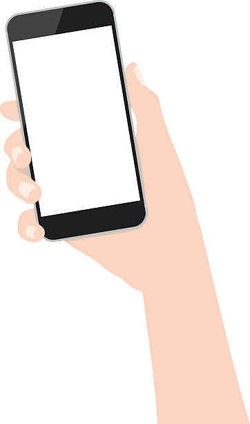 Hand Holding Phone Clipart.