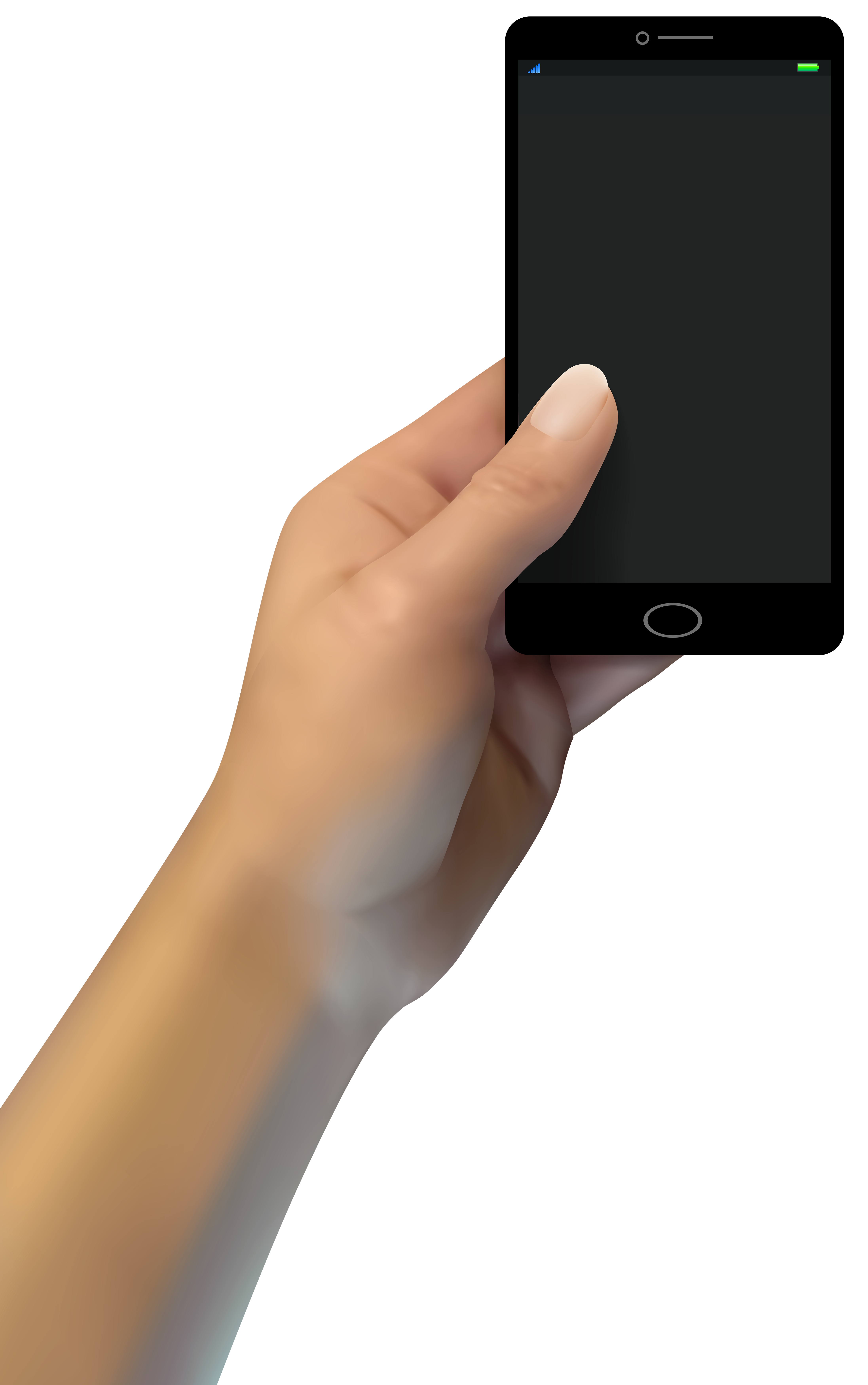 Hand with Smartphone PNG Clip Art.