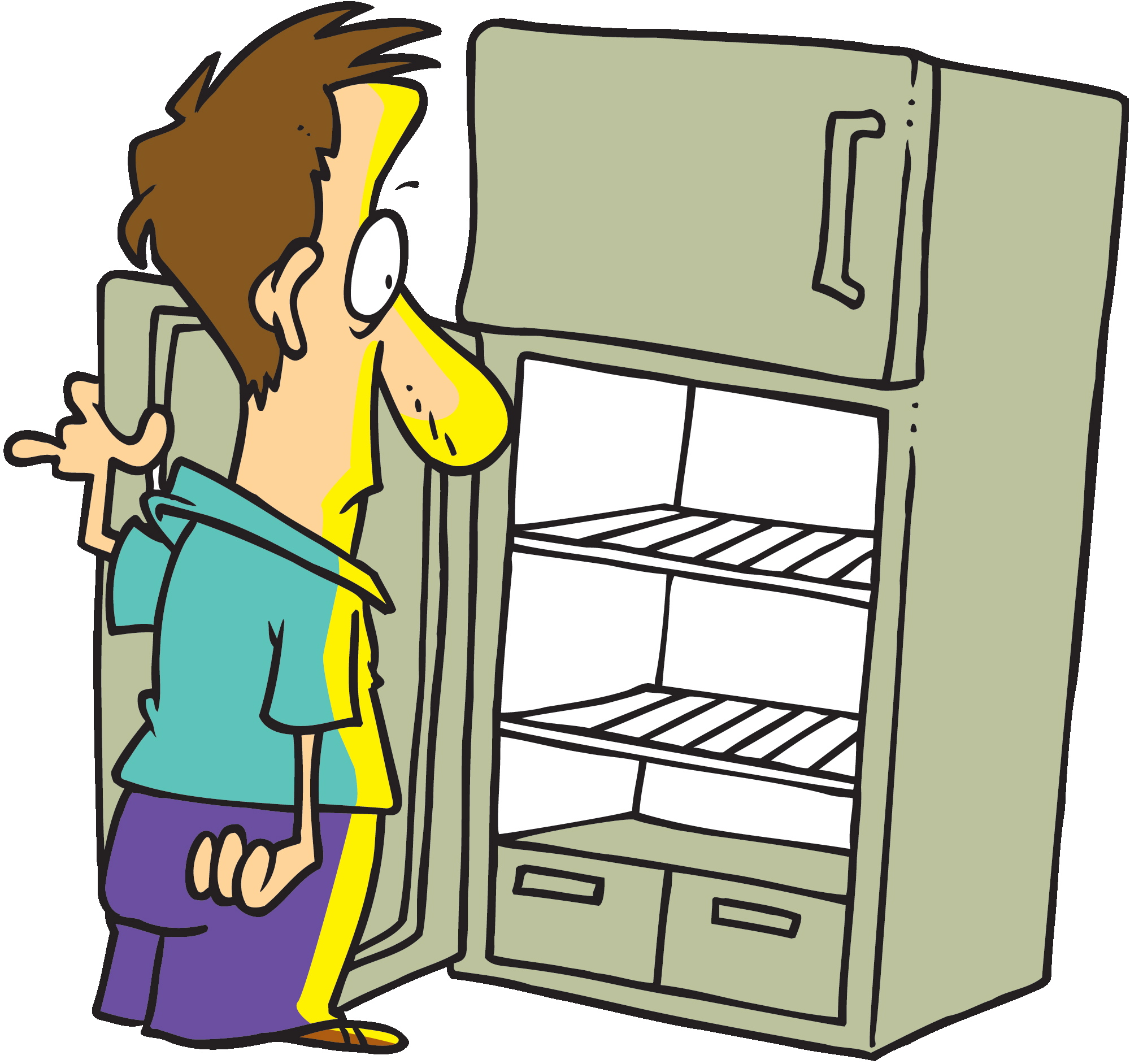 Collection of Fridge clipart.