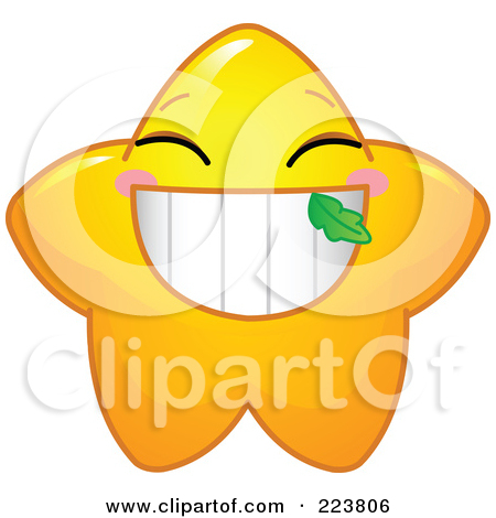 Smile With Food In Teeth Clipart.