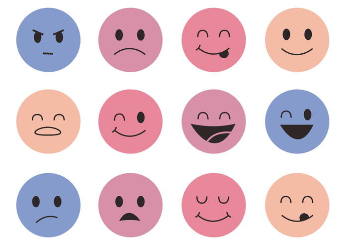 Smiley Faces Vector.