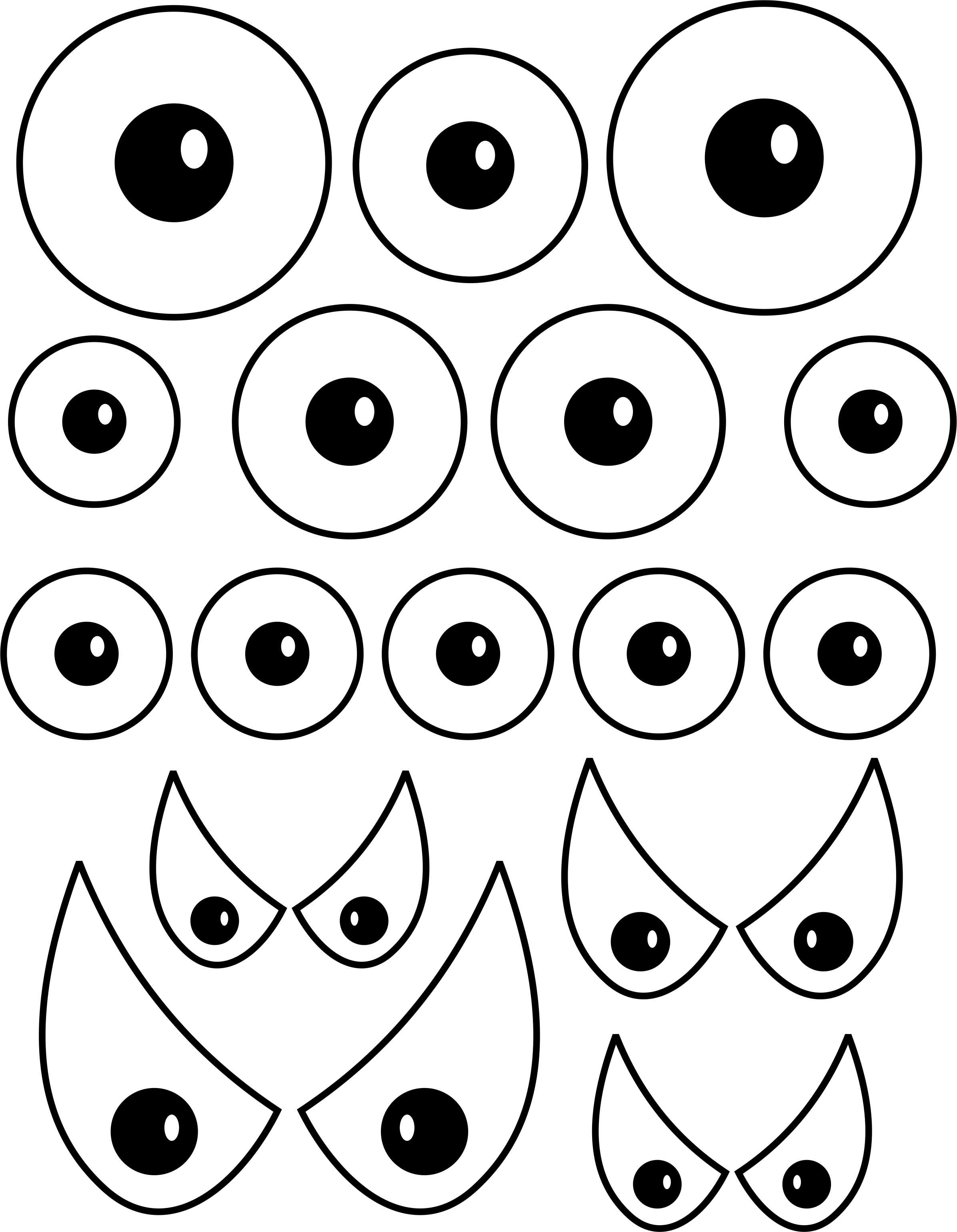 Smiling Fish Clipart with Googly Eyes on Paper