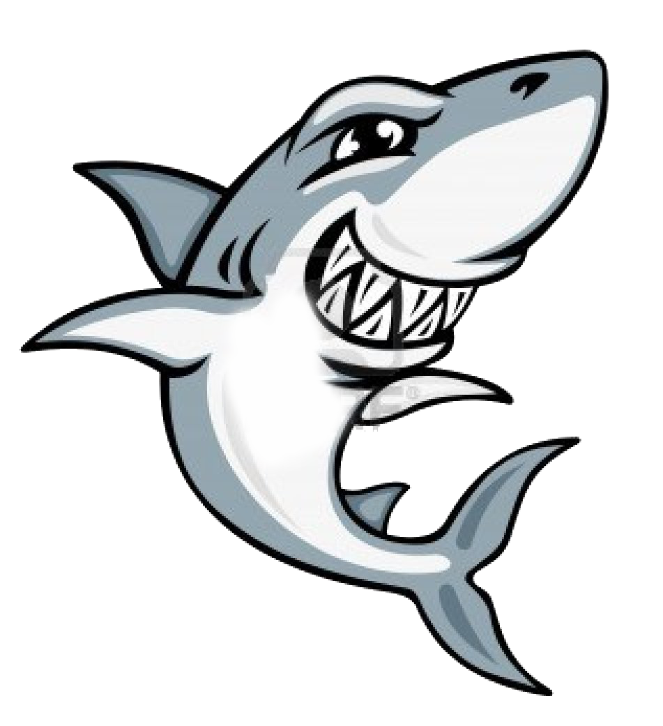 Smiling shark clipart free image.