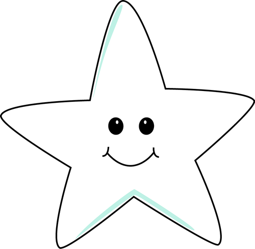 Smiling Star Clip Art.