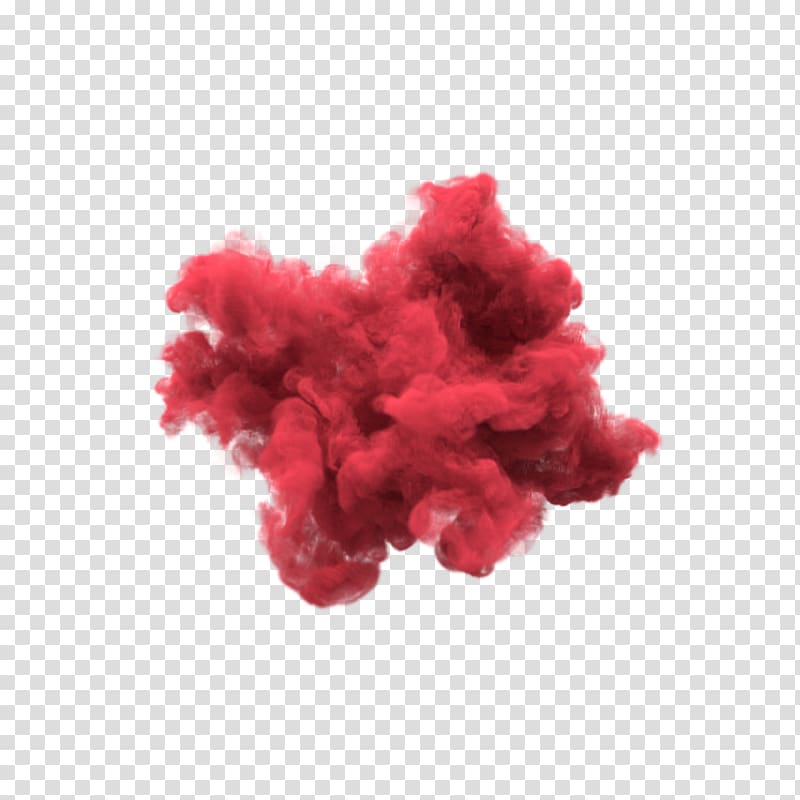 Red smoke illustration, Red Transparency and translucency.