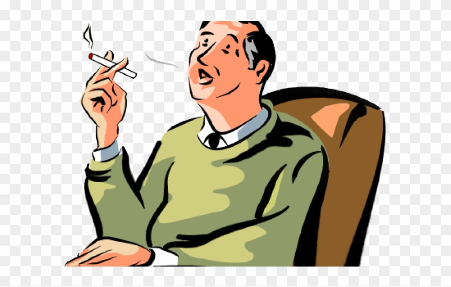 Smoking Clipart Man Smoking.