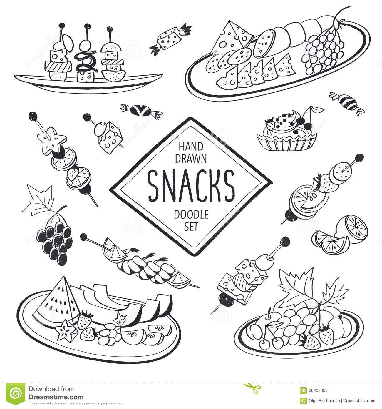 snack clipart black and white 10 free Cliparts Download images on