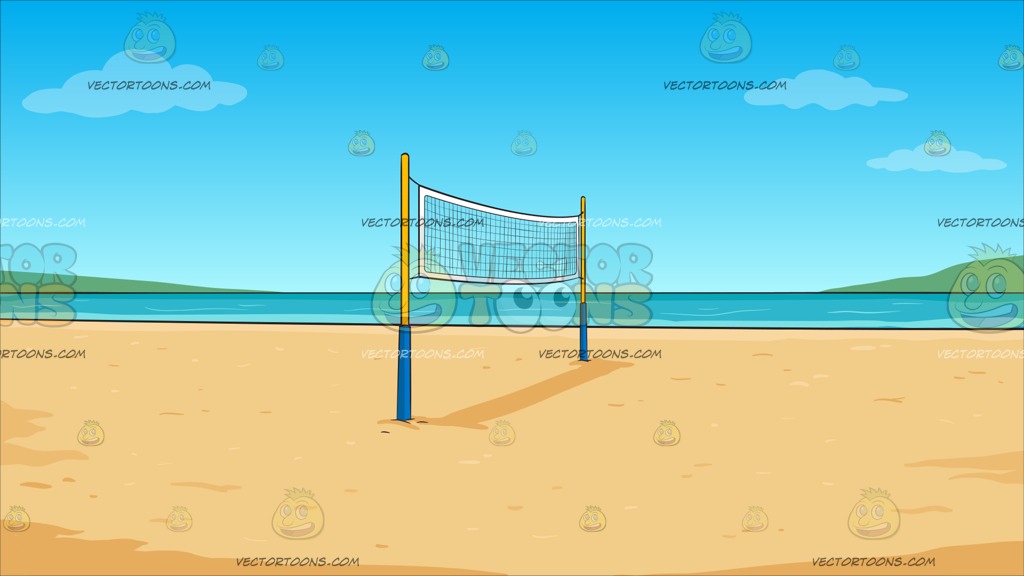 Beach Volleyball Background.