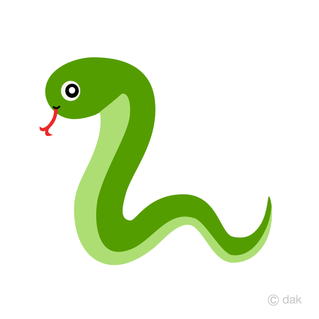 Free Simple Snake Clipart Image｜Illustoon.