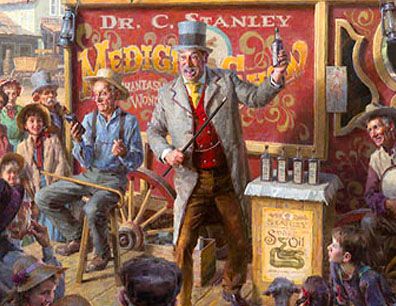 snake oil salesman history.