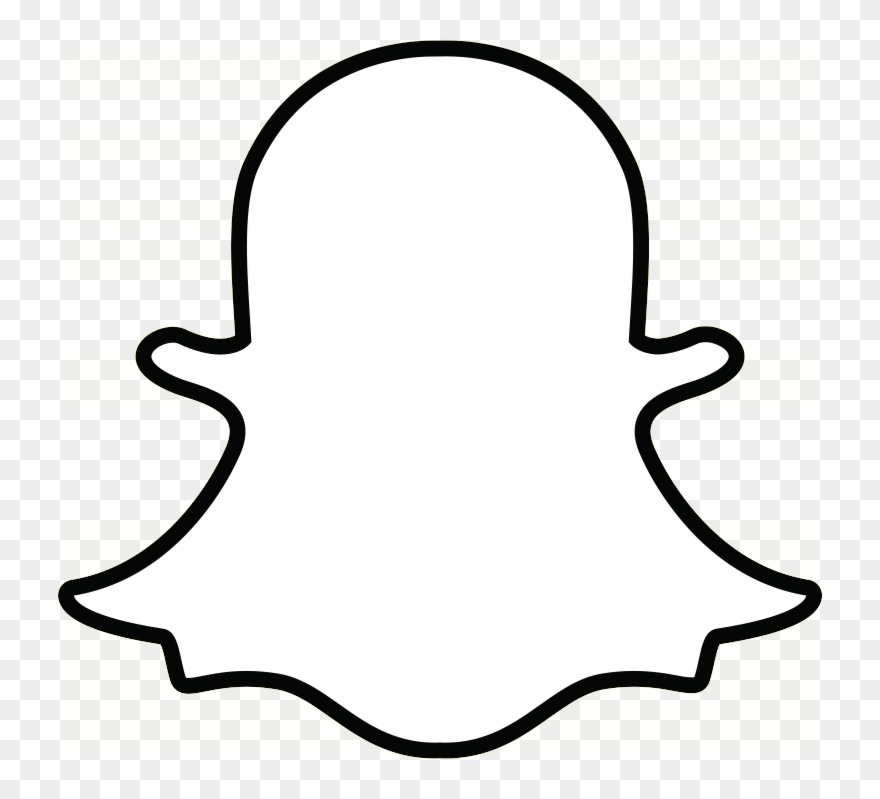 Snapchat Ghost Outline Transparent Png.