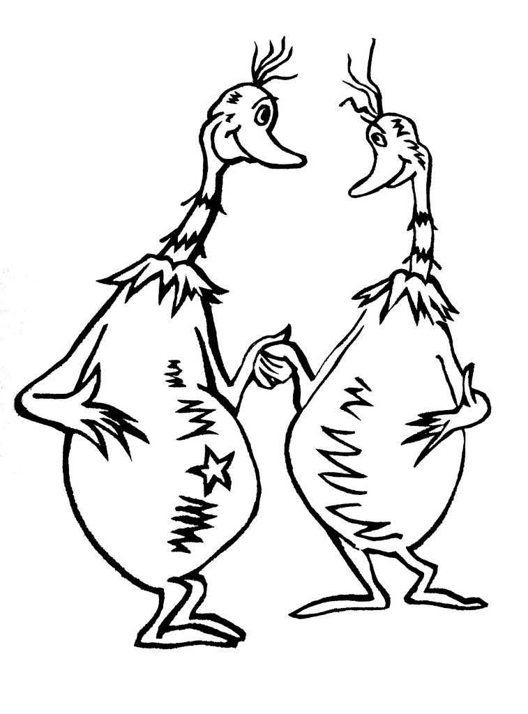 Sneetches clipart black and white.