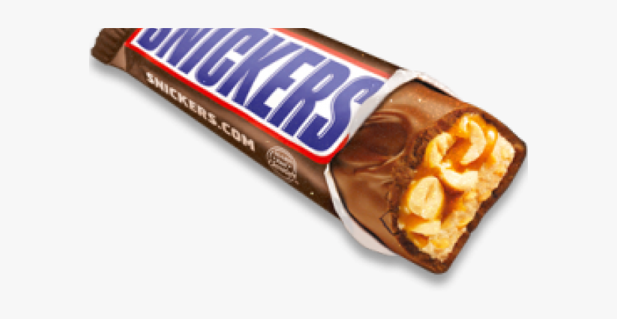 Partially Unwrapped Snickers Bar , Free Transparent Clipart.