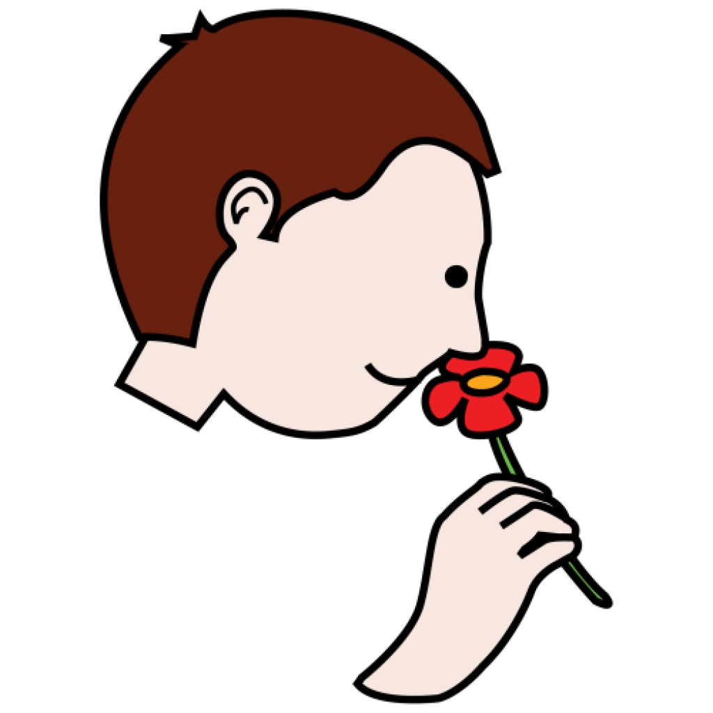 Nose sniffing clipart.