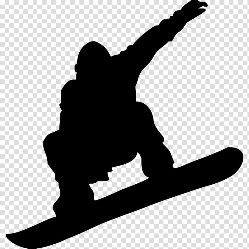 Snowboarding Skiing Silhouette , snowboard transparent.