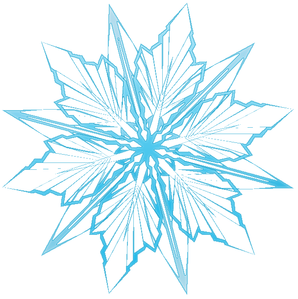 Blue Snowflake Free Clipart.