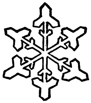 House Clip Art Black and White with Snow Falling.