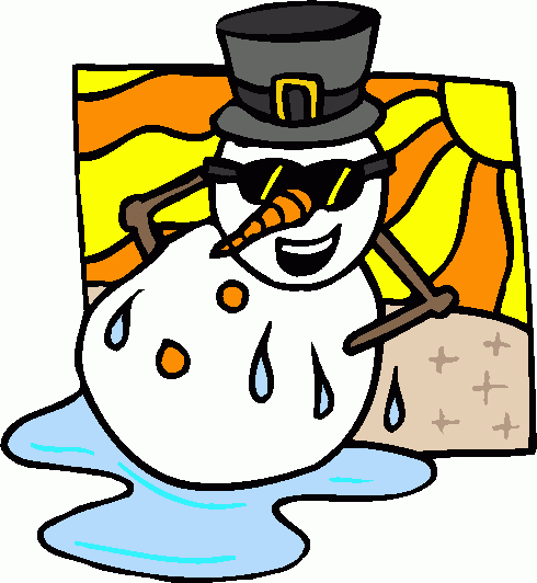 Snow Melting Clipart.