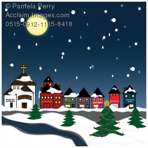 snowy village clipart & stock photography.