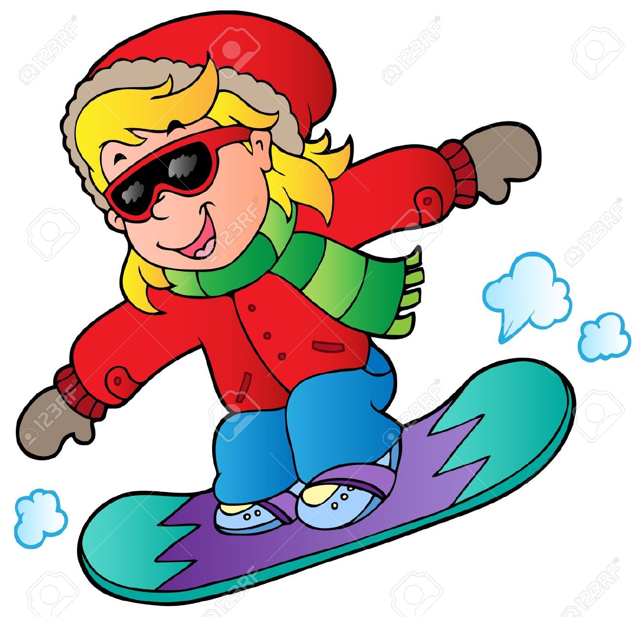 snowboard clipart sports clip art of a orange snowboarder by leo.