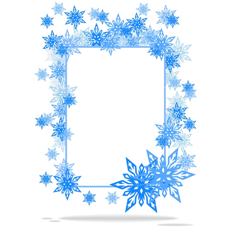 Snow Border Clipart.