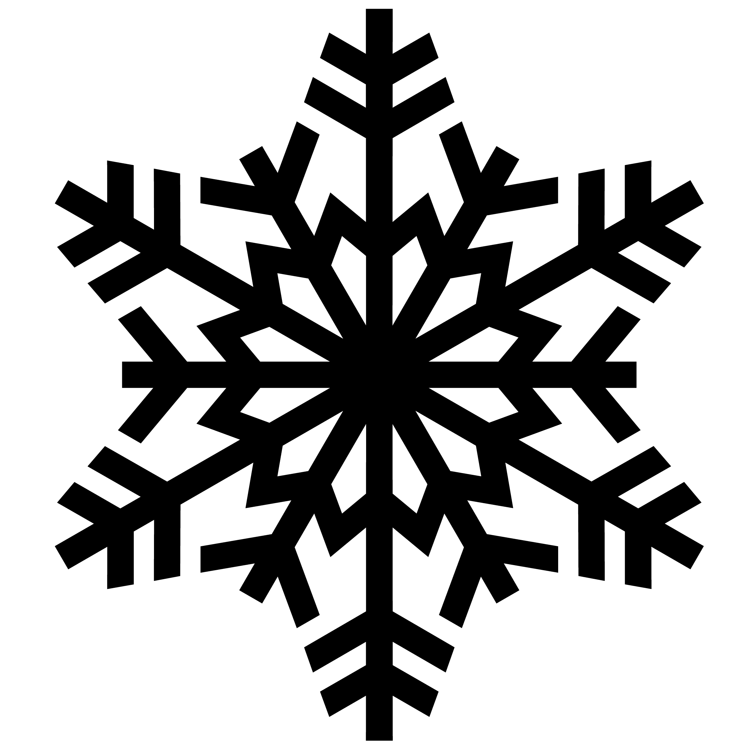 Snowflake Pixel Clip art.