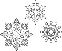 Image result for snowflake clipart black and white.