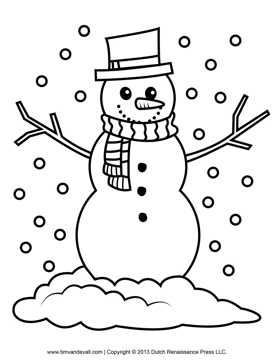 Snowman Outline Clipart 20 Free Cliparts Download Images On 