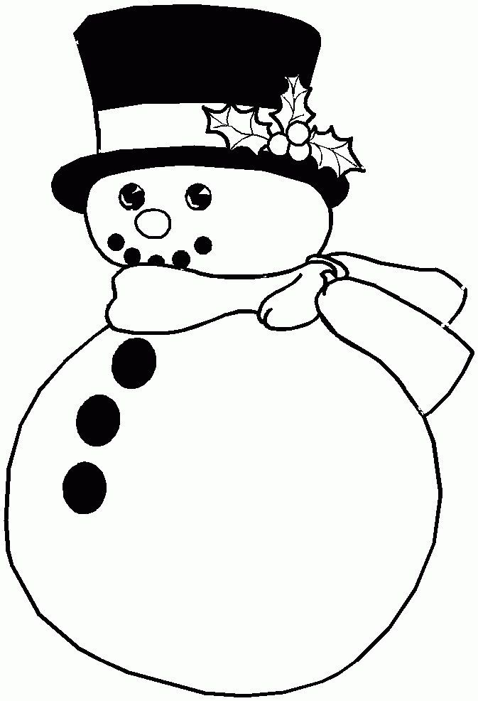 Snowman Coloring Pages.
